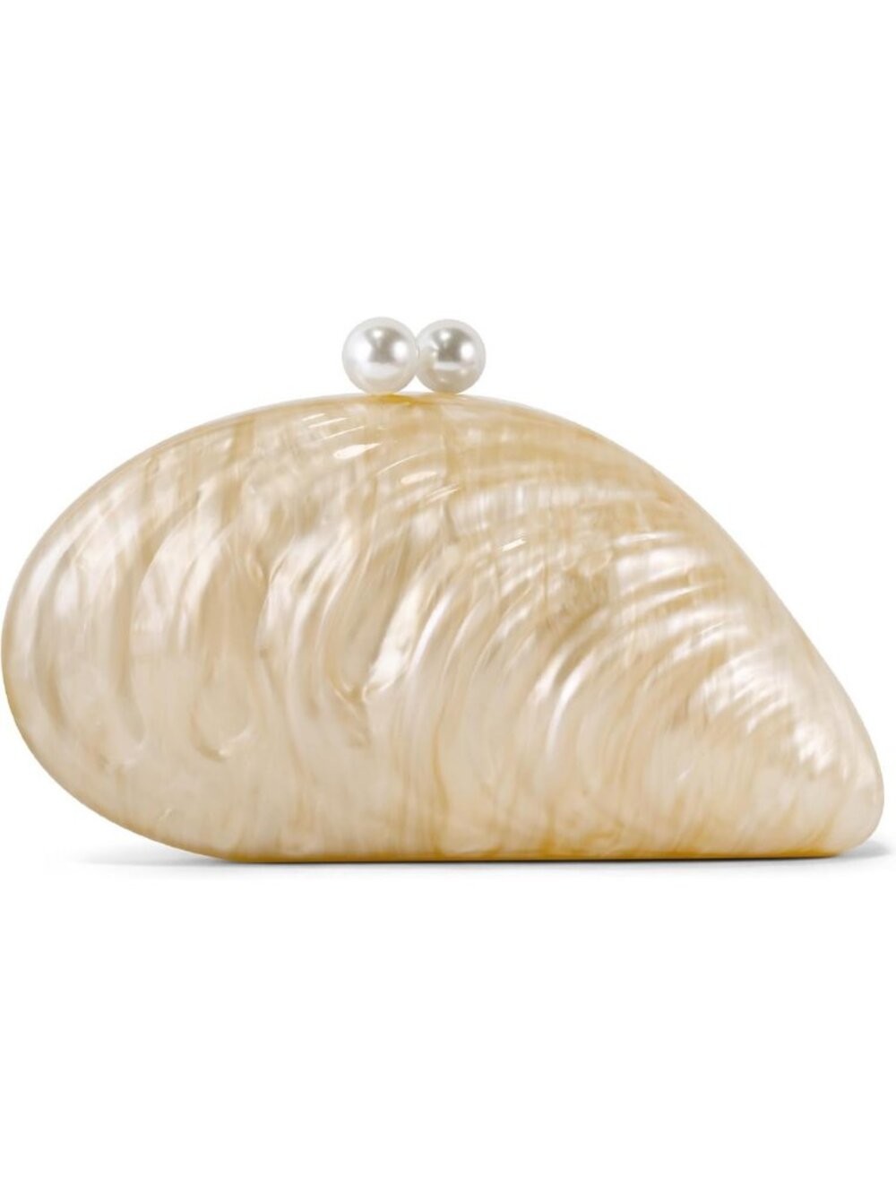 Elegant Pearl Shell Clutch Purse for Women | Formal Evening Bag Accessory
